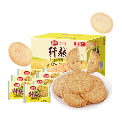 思朗纤麸粗粮消化饼干高纤