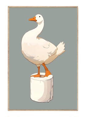 toilet print厕所卫生间洗手间装饰画有框画壁画墙画版画复古怀旧