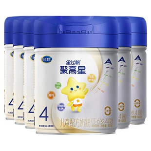 育儿补贴】飞鹤星飞帆聚高星4段奶粉官方旗舰店3-14岁6罐800g正品