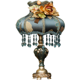 夏度欧式台灯卧室床头灯温馨轻奢美式复古结婚庆台灯陪嫁长明灯