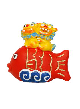 锦鲤狮三百学生朋友礼物装饰国风