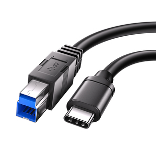 斯格TypeC转USB-b方口3.0打印机数据线USB3.2 GEN2 10Gbps高速传输适用硬盘盒摄像头视频采集卡0.5米1米2/3米