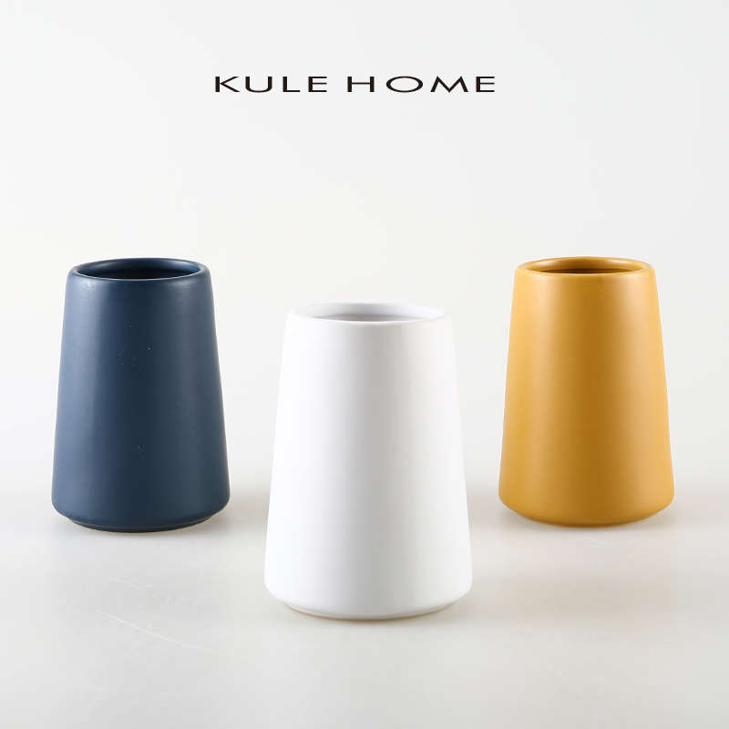 KULE HOME 高级漱口杯情侣家用高档刷牙杯洗漱杯陶瓷牙刷杯牙具杯