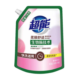 超能洗衣液898g*9袋馨香依兰香味持久整箱批洗衣液超能家庭装正品