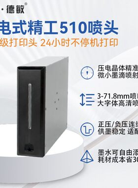 德敏P70压电式全自动喷码机流水线高速喷印纸箱配料表打码71.8mm