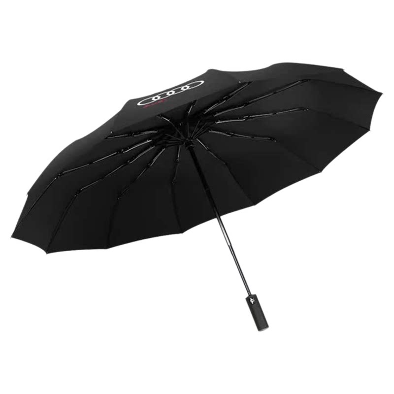 奥迪汽车雨伞全自动12骨折叠伞