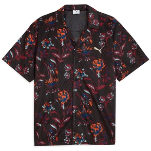 PUMA彪马男子运动休闲满印网眼布衬衫 FLORAL SPORT 633343