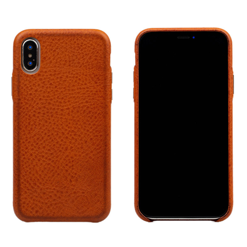 适用于iPhoneX XS Max手机壳保护皮套手工植鞣牛皮one leather