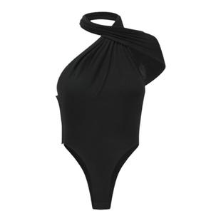 OUDE WAAG 优雅设计感勾勒曲线绕脖女装连体衣