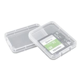 SIM手机内存卡盒SD单反相机CF储存盒包装 TF卡收纳小白盒透明塑料