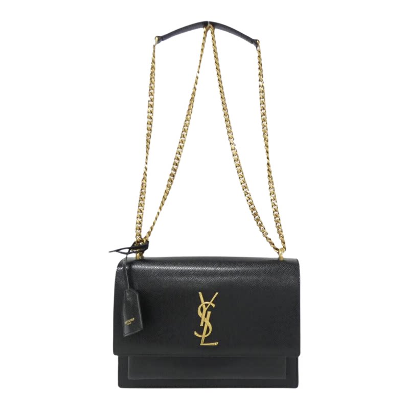 中古YSL小牛皮斜挎女包