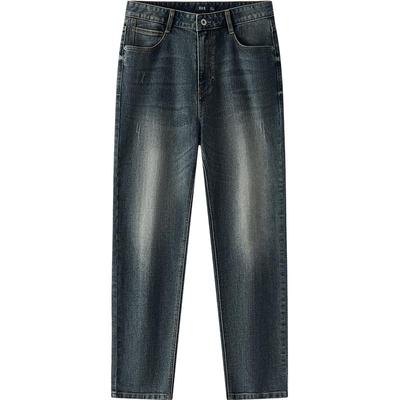 森马复古水洗直筒裤经典牛仔裤男