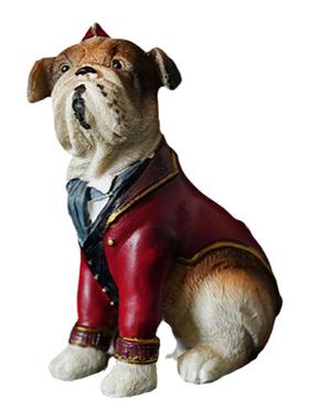 北欧树脂手绘摆件挂件哈巴狗