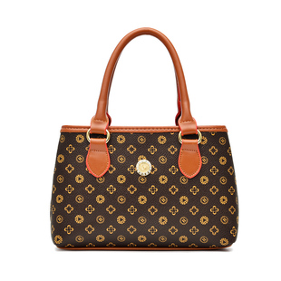 妈妈包双层女包手提小拎包奶奶包婆婆包中老年人女包印花小包雨伞