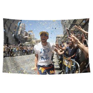 勇士Stephen Curry斯蒂芬库里萌神装饰海报背景布挂布墙布挂毯画