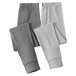 花花公子纯棉秋裤男款薄款打底保暖裤男线裤全棉毛裤秋冬季衬裤