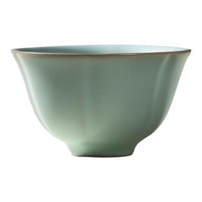 东道汝窑河南非遗陶瓷茶杯主人杯专用功夫茶具单杯汝瓷个人中葵杯