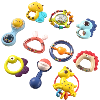 谷雨婴儿手摇铃礼盒初生儿见面礼