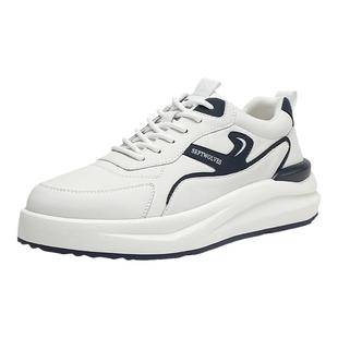 七匹狼官方正品男鞋真皮头层牛皮运动休闲鞋户外潮流百搭跑步鞋男