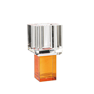 空合几何水晶花器现代轻奢蓝色花艺装饰样板间售楼处餐桌花瓶摆件