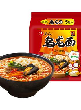 韩国农心乌龙面乌冬汤味方便面拉面多连包懒人速食面夜宵煮面泡面