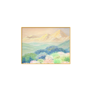 背靠金山配电箱装饰画简约现代室内电表箱盒遮挡挂画唯美风景壁画