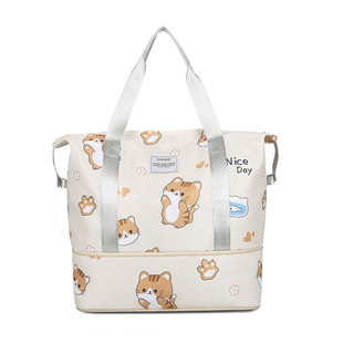 手拎包旅行包大容量女手提行李包待产包收纳袋旅游可套拉杆折叠包