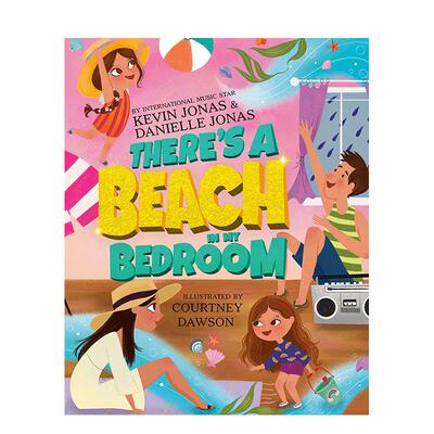 【现货】我的卧室里有片海滩英文儿童绘本虚构类进口原版外版书精装3-6周岁There'S A Beach In My BedroomJONASRazorbill-Pengu