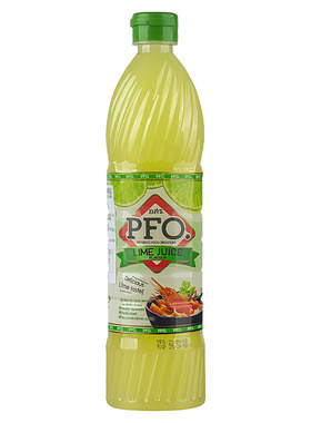 PFO泰国浓缩柠檬汁700ml进口泰式酸柑水酸柑汁青柠汁商用调酒烘焙