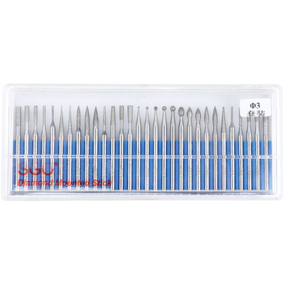 台湾sgo金刚石磨头3mm金刚砂圆柱