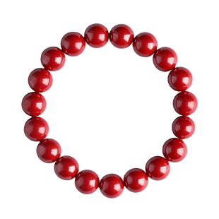 普陀山帝王砂手串高含量纯阳红砂手链本命年马2026女士男原矿朱砂