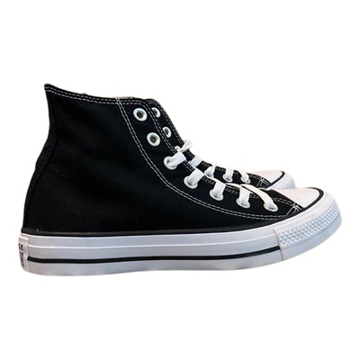 匡威常青黑色帆布高帮休闲板鞋