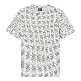 ARMANI EXCHANGE/阿玛尼26年春季新款男士纯棉短袖正肩满印T恤