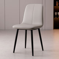The dining chairs are modern and simple Nordic light luxury ironwork backrest chairs, negotiation desks and chairs, and casual dining tables and chairs thumbnail 2