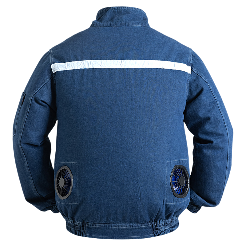 纯棉耐烫加厚电焊工专用空调服防烫耐磨带风扇劳保工作降温空调服