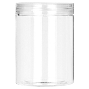 透明盖 PET蜂蜜瓶子零食坚果饼干食品塑料圆形包装瓶密封罐子批发