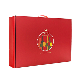 樱秦 加厚红酒果酒包装盒375/500ml毫升六6支装飞机盒礼盒 可定制