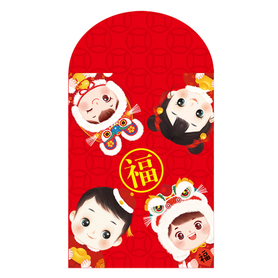 新年套装红包利是封卡通小号