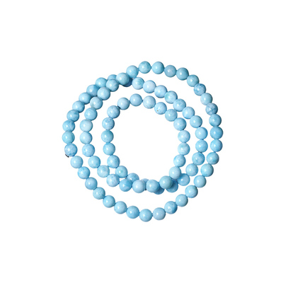 超值推荐 天然海纹石拉利玛圆珠三圈款手链 女款水晶手链饰品礼物