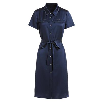 乔万尼夏季新款进口三醋酸垂感连衣裙高级感职场气质收腰EI2E755