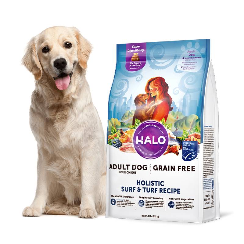 进口Halo自然光环中大型犬狗粮