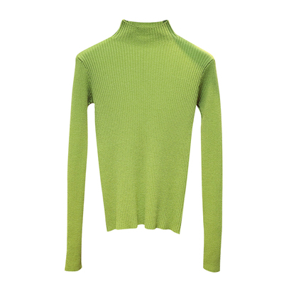 秋冬季新款半高领内搭纯色针织衫