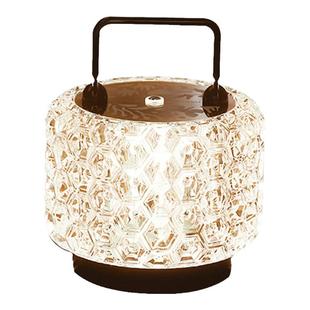 充电台灯新款轻奢大容量超强续航卧室床头灯高级氛围感led小夜灯