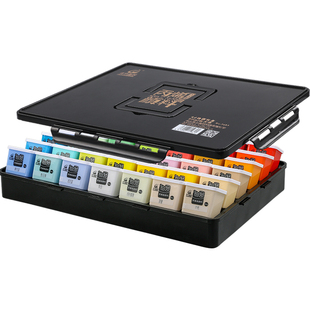 青竹丙烯颜料套装42色80ml学生校艺考彩头颜料美术生专用色彩绘梦50ml24色考试小盒装金典黑果冻丙烯绘画颜料