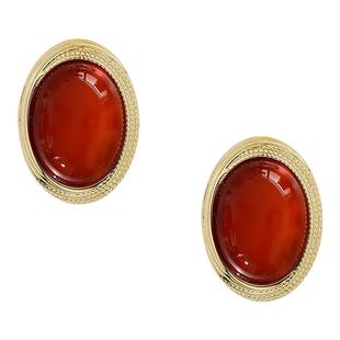 【女神礼物】RC Retro Chic意大利复古时尚首饰 巴比伦红石耳钉