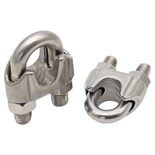 304不锈钢钢丝绳夹头卡头U型夹钢丝夹轧头线卡子线夹M2M3M4M5M6M8