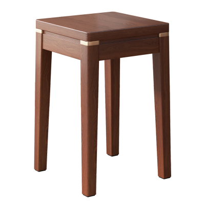 家用可叠放备用方凳矮凳客厅中式餐桌凳子圆凳板凳椅子实木小凳子