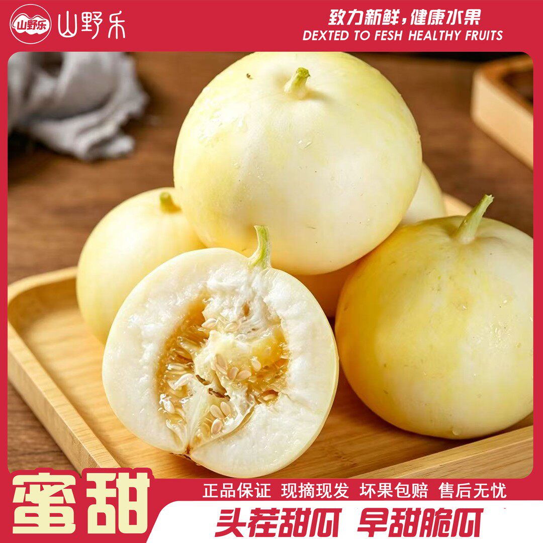 山东头茬小蜜蜂甜瓜早甜脆小蜜罐应季水果孕妇高端水果