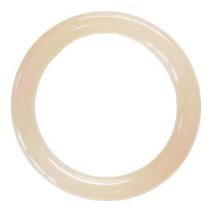 【西柚粉】石韵轩天然阿富汗玉青白玉藕粉手镯圆条和田玉新中式