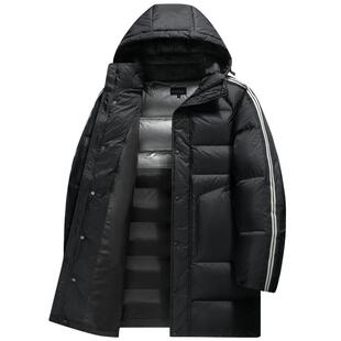 【302G鹅绒】卡宾大鹅羽绒服大衣男冬季休闲舒适宽松厚中长款外套